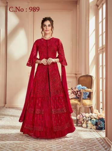 Fancy Net Embroidery Suits by ruhi  fashion