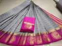 Tussar Silk (Kanjivaram Style) Saree thumb 2