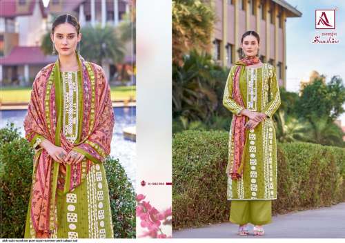 Alok Suits Sunshine Pure rayon Summer Print ladies Salwar Suit Catalog  by Alok Suit