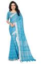 aayushi linen chekas saree thumb 1