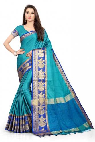 banarasi mor border saree