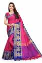 banarasi mor border saree thumb 2