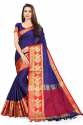 banarasi mor border saree thumb 4