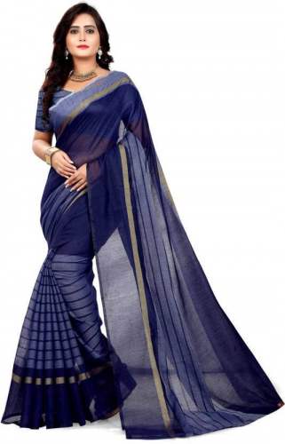 printed cotton silk saree