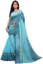 printed cotton silk saree thumb 4
