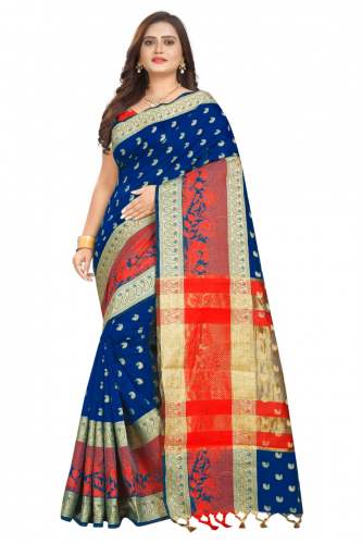 Rang jacquard saree by Shivansh Enterprise