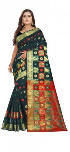 tree kanjivarm saree by Shivansh Enterprise