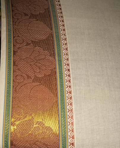 Golden Border cotton saree 