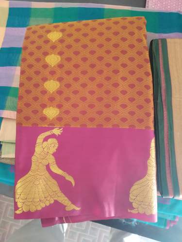 Heavy Designer Party wear cotton saree  by Sri Maha Tex