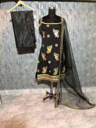 Black Panjabi Patiyala Dress -RC-58