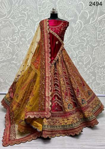 Bridal Heavy Lehenga - embroidered designer Lehengacholi  by Gujju Fashion