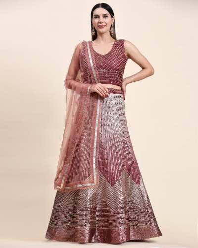 Designer Crop Top Lehenga -READYMADE CROP TOP