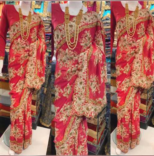 Designer Daimond Work Saree