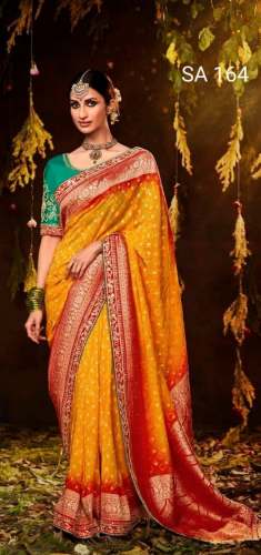 Designer Embroidery Partywear Saree-Bandhej