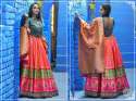 designer heavy banarasi lehenga choli thumb 3