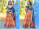 designer heavy banarasi lehenga choli thumb 4
