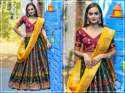 designer heavy banarasi lehenga choli thumb 9