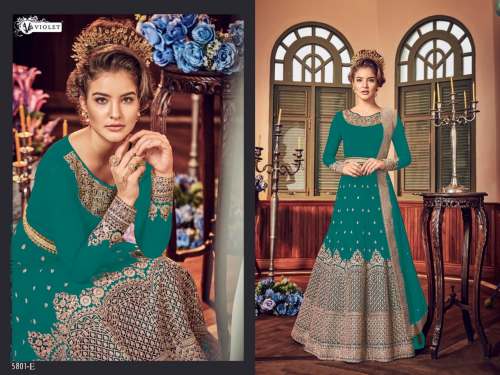 Designer Heavy  PartyWear Gown - Swagat-5801