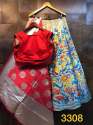 Designer Partywear Banasari Lehenga thumb 5