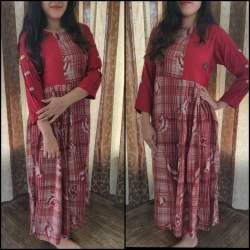  Designer Women Wear Rayon Kurti 