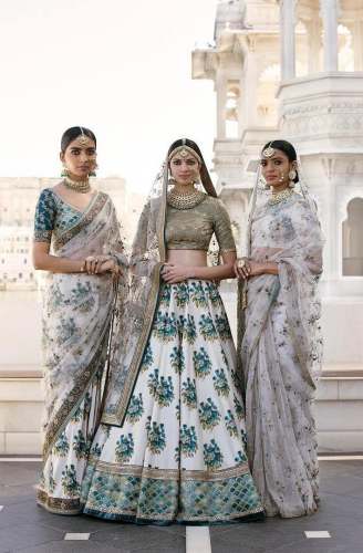 Giant Rose Flora's Printed on Lehenga with Blouse.