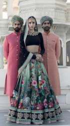 Heavy wedding wear leheng choli