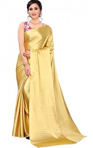 Buy Plain Liza Brand Saree At Wholesale Rate by Leeza Store