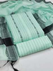 Cotton Jacquard Printed Dress Material