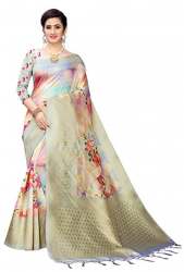 Jacquard Poly Cotton Saree At Online By Liza Store