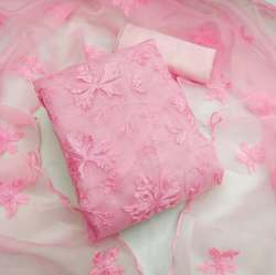 Organza Floral Printed Dress Material