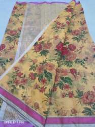 Cotton printed saree