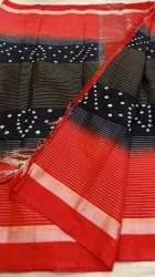 Designer Linen Printed sarees