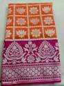 Designer Orange Color Banarsi Cotton saree thumb 3