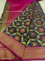 Designer Pure Handloom Banarsi Multi Color saree thumb 2
