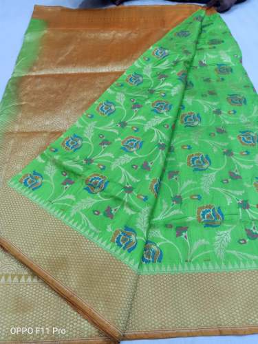 Fancy Pure Handloom Banarsi cotton Silk Saree