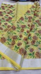 Fancy style printed saree