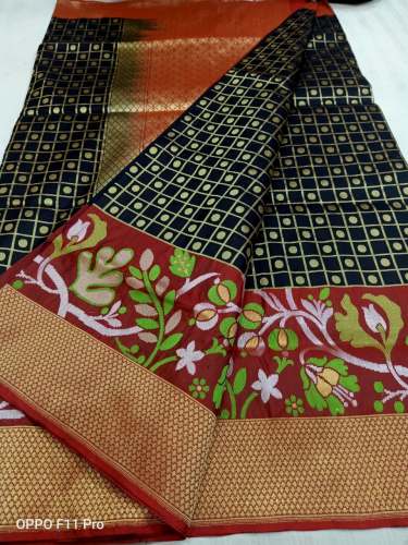Heavy Handloom Pure Cotton Silk Saree