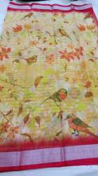 Printed silk saree 