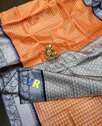 Pure Hand loom Banarasi Georgette Saree