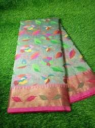 Pure Handloom Cotton Banarasi Saree