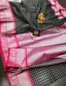 stylish-banarsi-black-and-pink-party-wear-saree