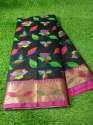 stylish-black-and-blue-pure-handloom-cotton-saree