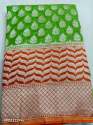 Stylish Cotton Green Color Banarasi Saree  thumb 1