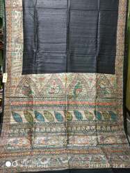 Pure Handwoven Tussar Ghicha Silk Saree 