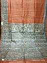 Pure Handwoven Tussar Ghicha Silk Saree  thumb 5