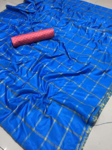 checks primt sil saree