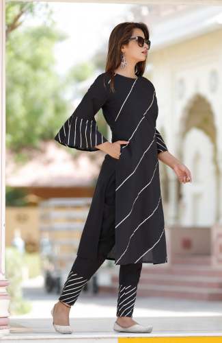 Fancy Black Color Kurti 