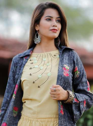 Fancy Jacket Style Kurti