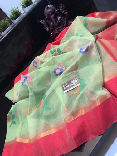 Fancy Tissue Silk Saree  by Sasi s wardrobe