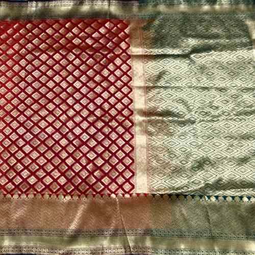 Heavy Banarasi Silk Hand Loom Saree  by Sanskriti